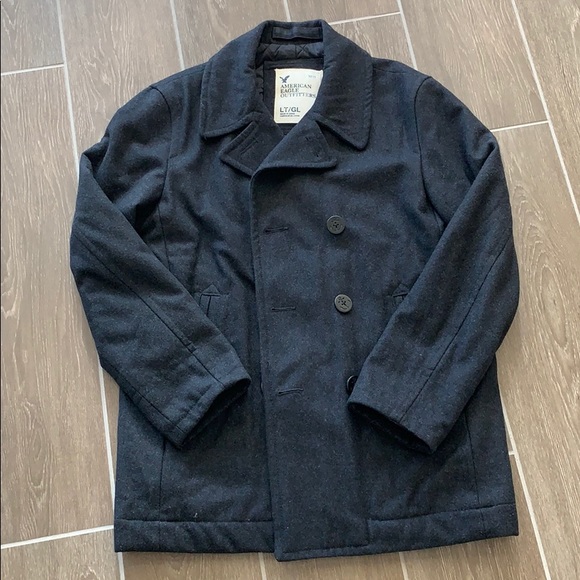 American Eagle Outfitters Other - Men's wool blend American Eagle dark grey peacoat